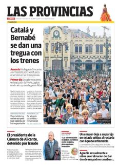 CATALÁ Y BERNABÉ SE DAN UNA TREGUA CON LOS TRENES