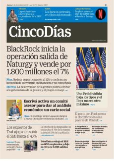 BLACKROCK INICIA LA OPERACIÓN SALIDA DE NATURGY Y VENDE POR 1.800 MILLONES EL 7%
