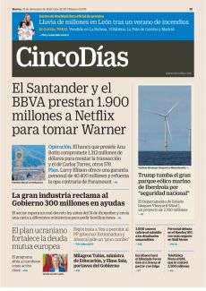 EL SANTANDER Y EL BBVA PRESTAN 1.900 MILLONES A NETFLIX PARA TOMAR WARNER