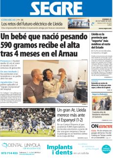 UN BEBÉ QUE NACIÓ PESANDO 590 GRAMOS RECIBE EL ALTA TRAS 4 MESES EN EL ARNAU