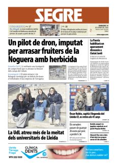 UN PILOT DE DRON, IMPUTAT PER ARRASAR FRUITERS DE LA NOGUERA AMB HERBICIDA