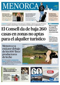 MENORCA YA ESTÁ POR DEBAJO DE LOS 100 ‘LLOCS’ PRODUCTORES DE LECHE