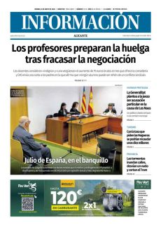 JULIO DE ESPAÑA, EN EL BANQUILLO